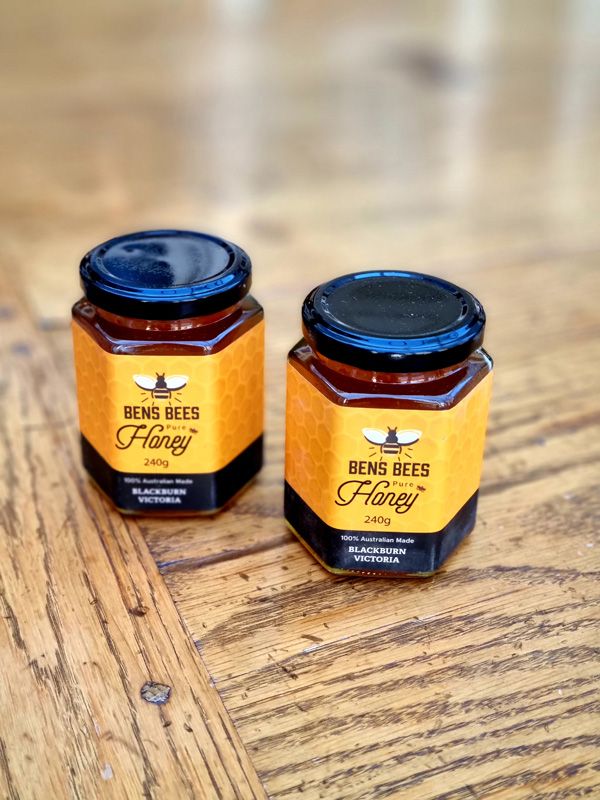 Bens Bees own Honey, we always appreciate a sample and try others products