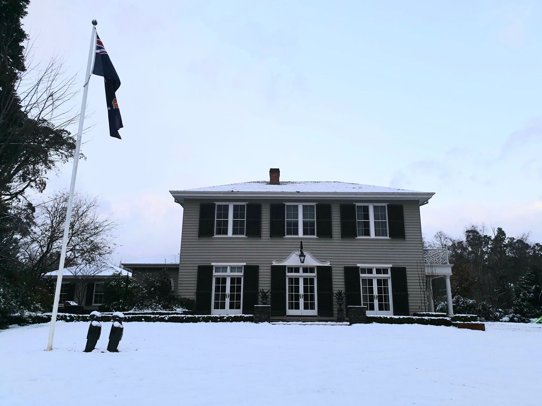 Flying the flag in deep winter