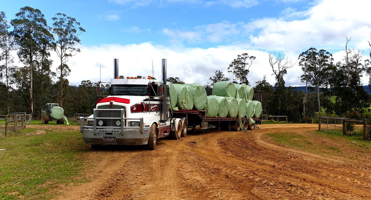 Silage delivering from Gippsland