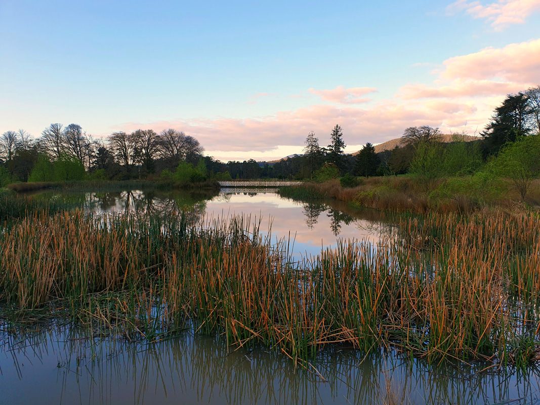 Sunset over the Brian Lake
