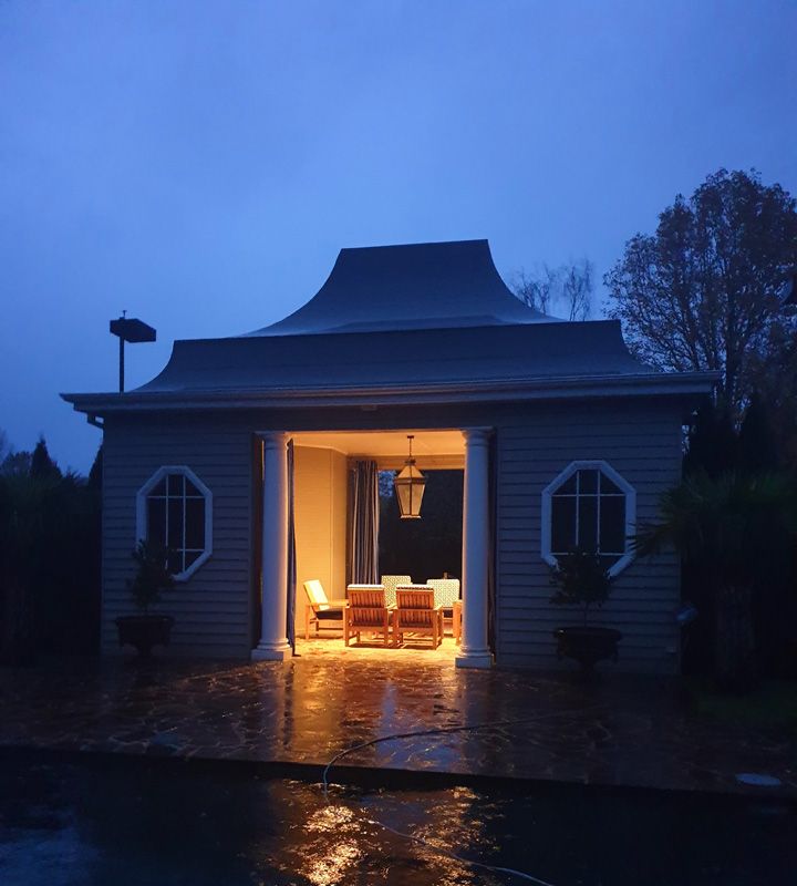Tennis Pavillion at Night