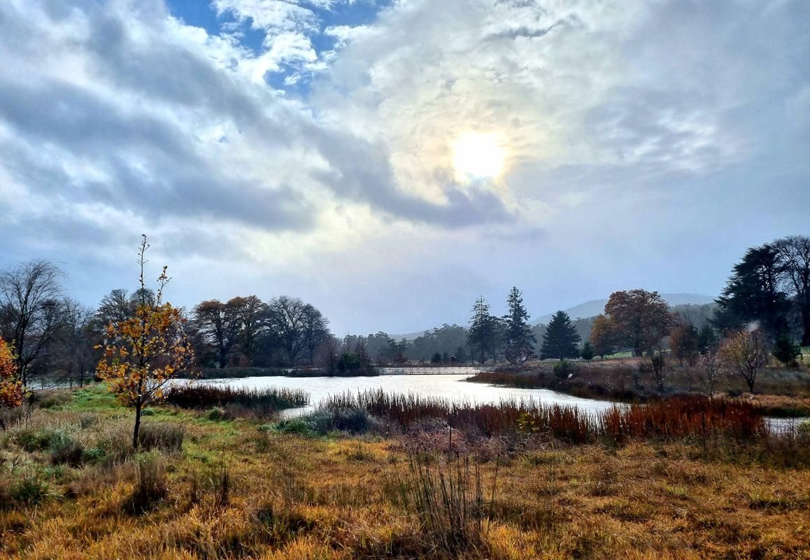 Worthy of a master landscape painter, Winter Afternoon at the Brian Lake